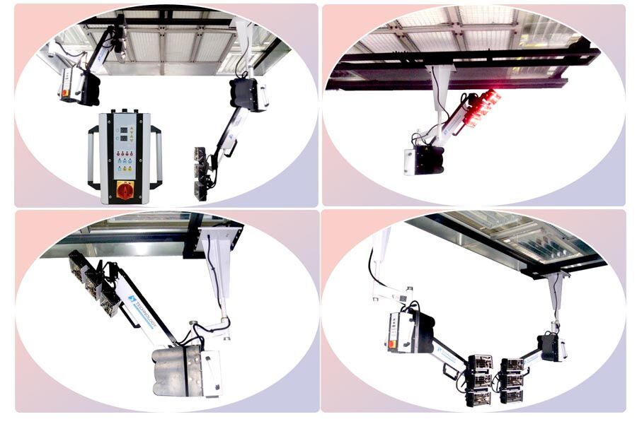 real case of paint curing IR lamps